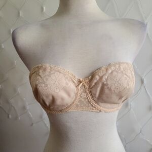 Maidenform Strapless Bra | Blush Lace | 36C